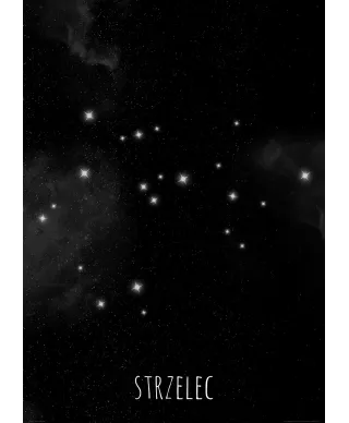 Strzelec konstelacja gwiazd - plakat