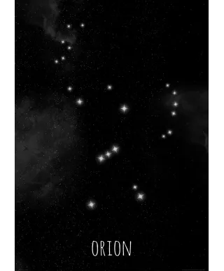 Orion konstelacja gwiazd - plakat