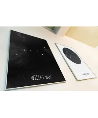 Wielki Wóz konstelacja gwiazd - plakat