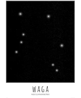 Waga z opisem - plakat