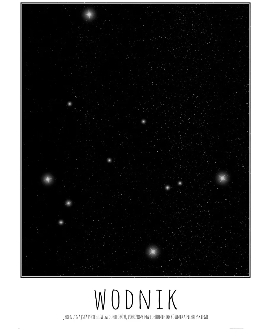 Wodnik z opisem - plakat