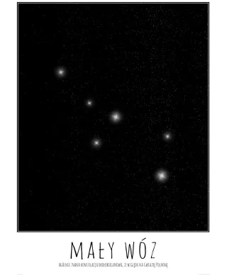 Mały Wóz z opisem - plakat