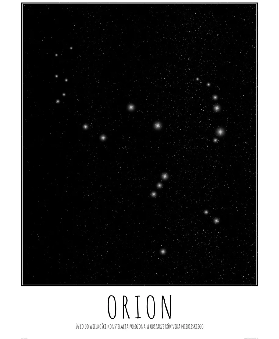 Orion z opisem - plakat