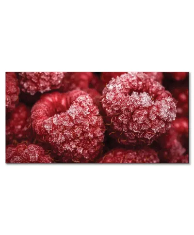 Zmrożone maliny - obraz na płótnie