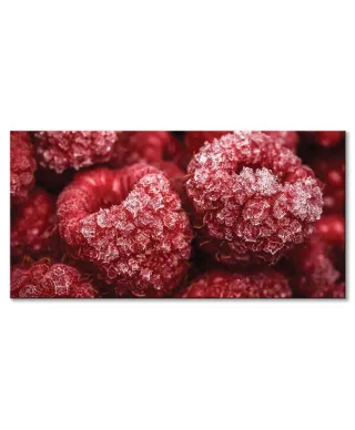 Zmrożone maliny - obraz na płótnie