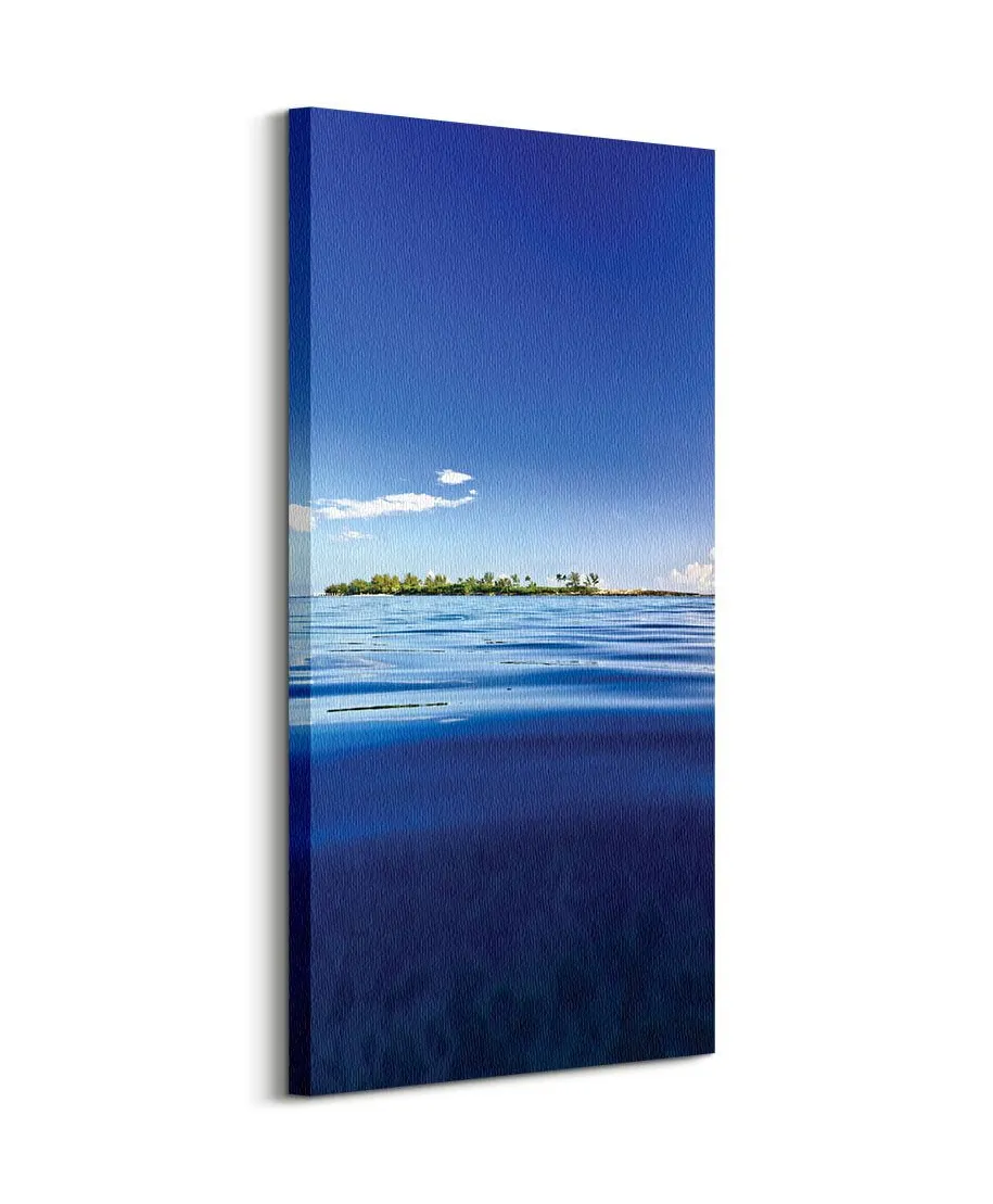 Wyspa na oceanie - obraz na płótnie