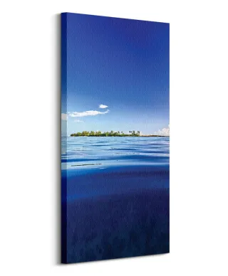 Wyspa na oceanie - obraz na płótnie