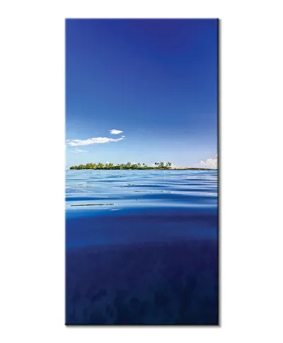 Wyspa na oceanie - obraz na płótnie