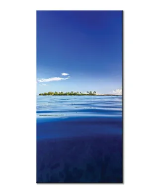 Wyspa na oceanie - obraz na płótnie