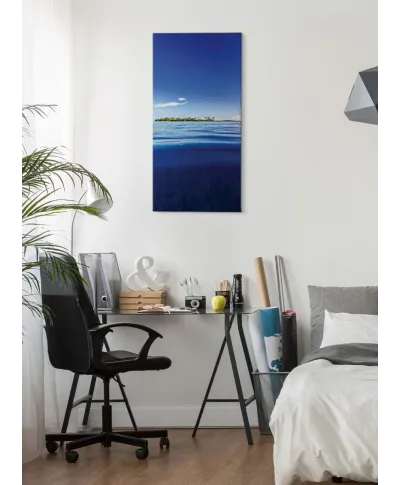 Wyspa na oceanie - obraz na płótnie