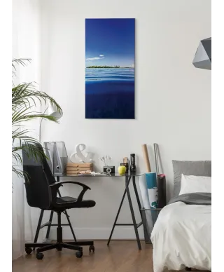 Wyspa na oceanie - obraz na płótnie