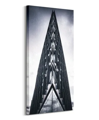 Spiczasty budynek - obraz na płótnie