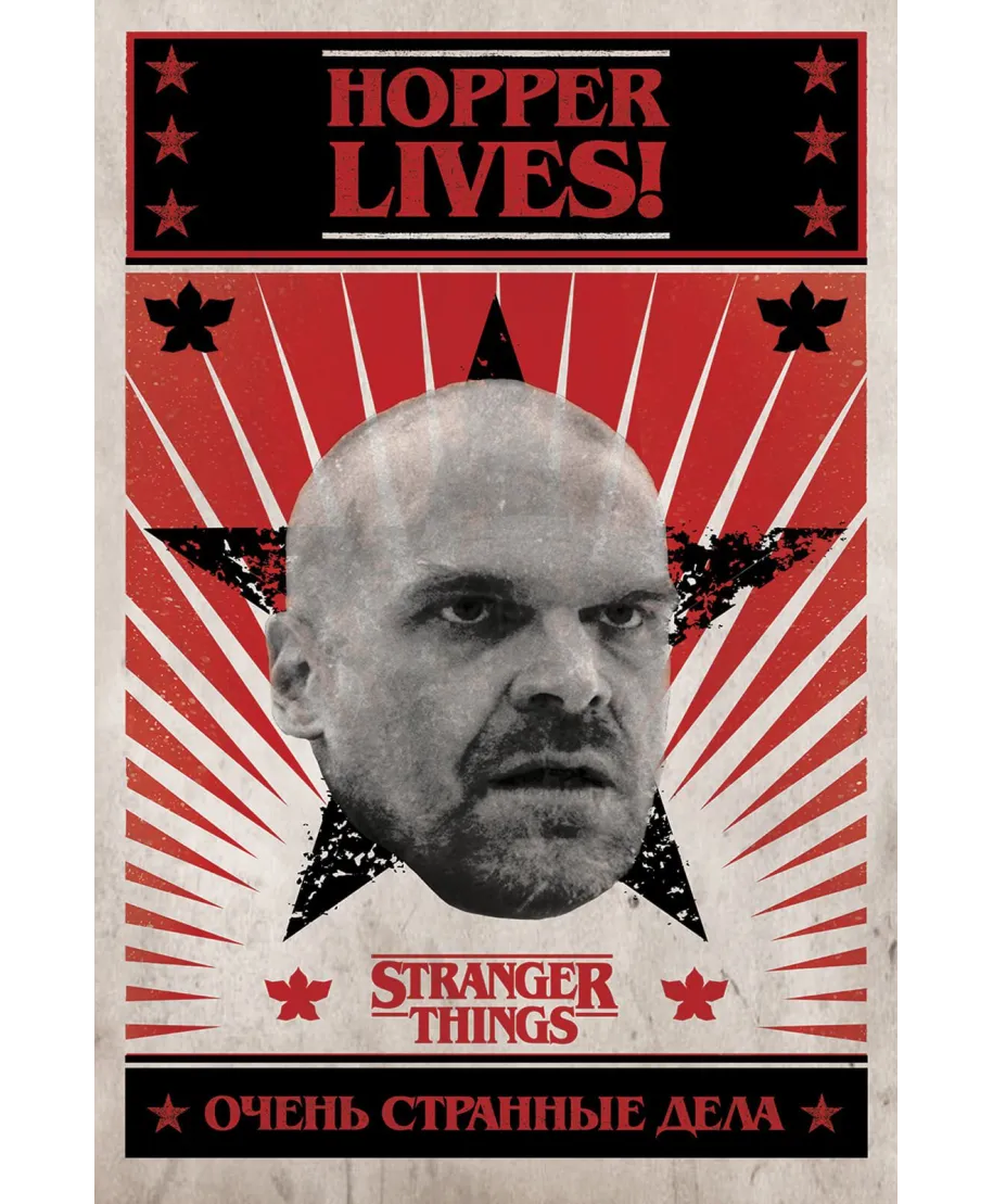 Stranger Things Hopper Lives - plakat