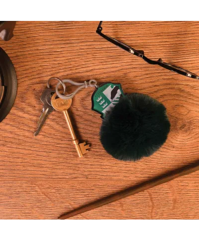 Harry Potter Slytherin Shield - brelok z pomponem