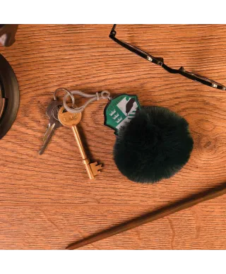 Harry Potter Slytherin Shield - brelok z pomponem