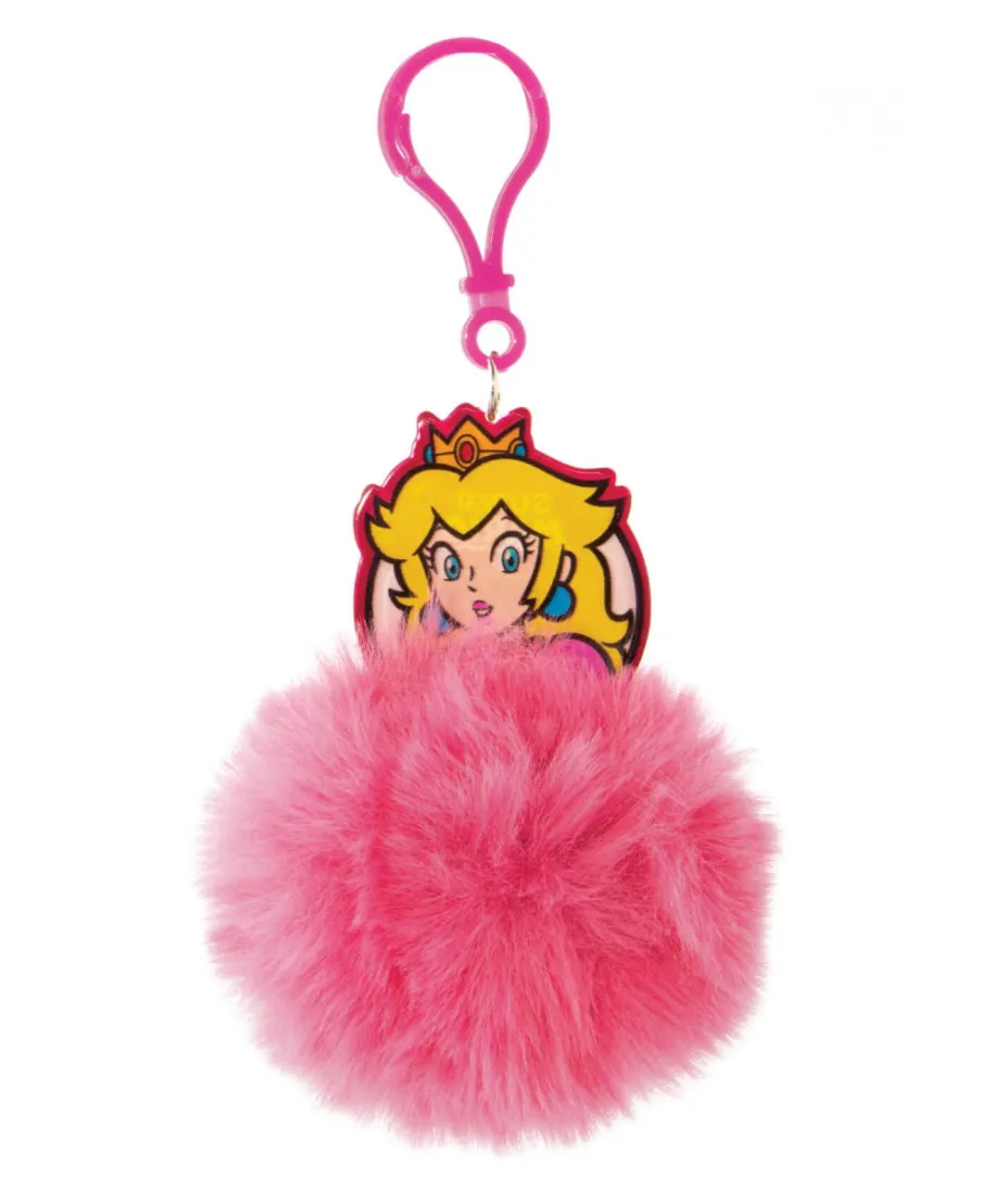 Super Mario Princess Peach - brelok z pomponem