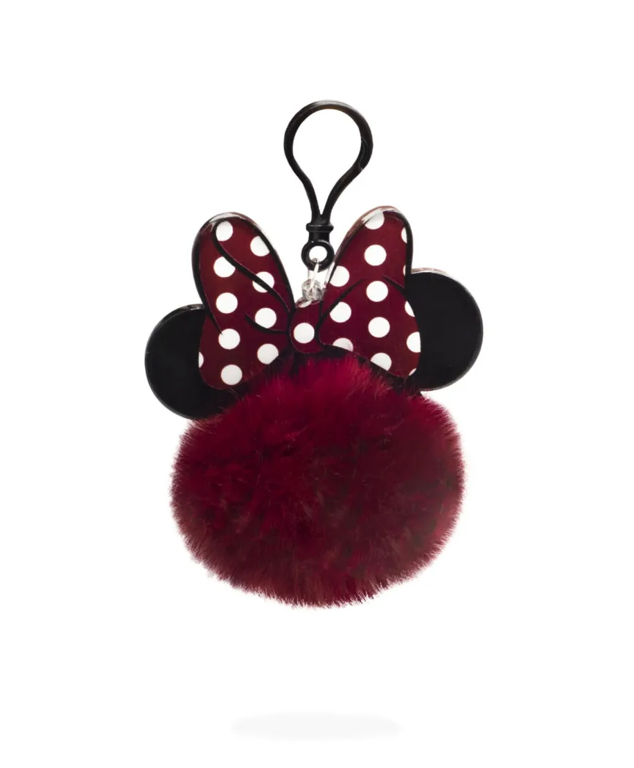 Minnie Mouse Bow and Ears - brelok z pomponem