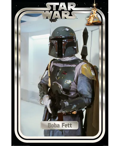 Star Wars Boba Fett Retro Packaging - plakat