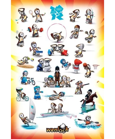 London 2012 Olimpiada (Wenlock Sport Poses) - plakat