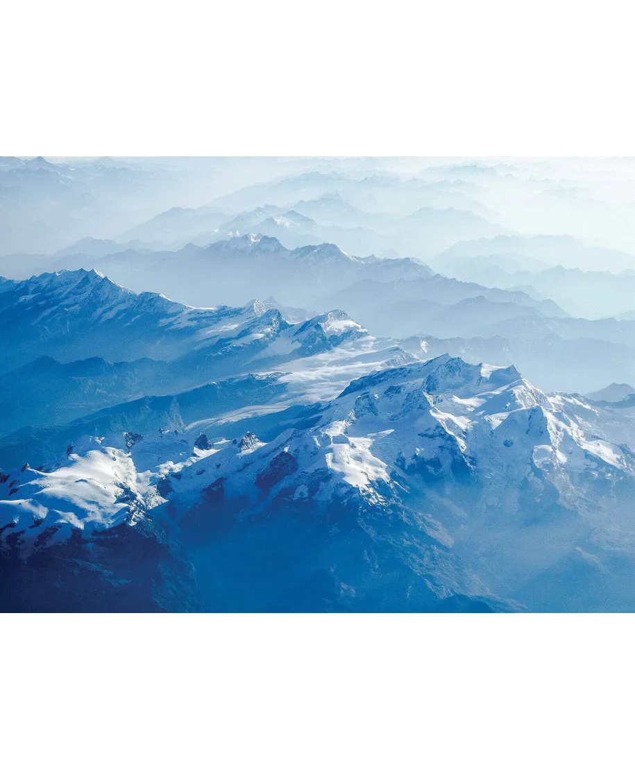 Śnieżne Góry - fototapeta