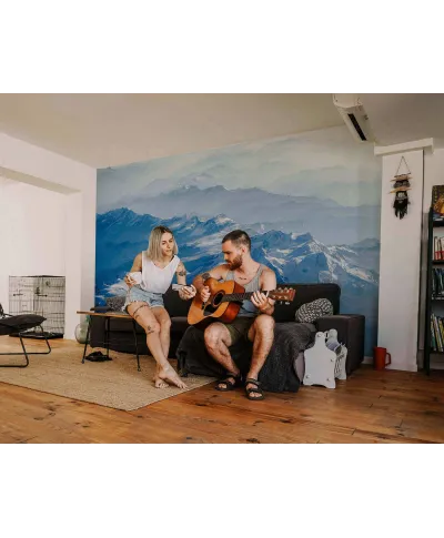 Śnieżne Góry - fototapeta