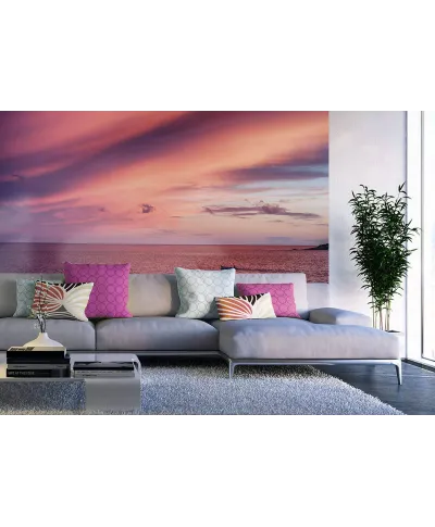 Zachód słońca nad oceanem - fototapeta