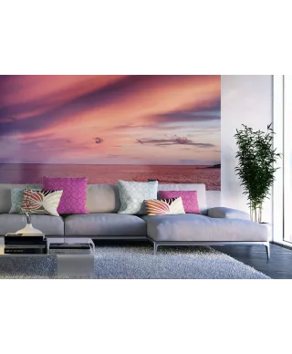 Zachód słońca nad oceanem - fototapeta