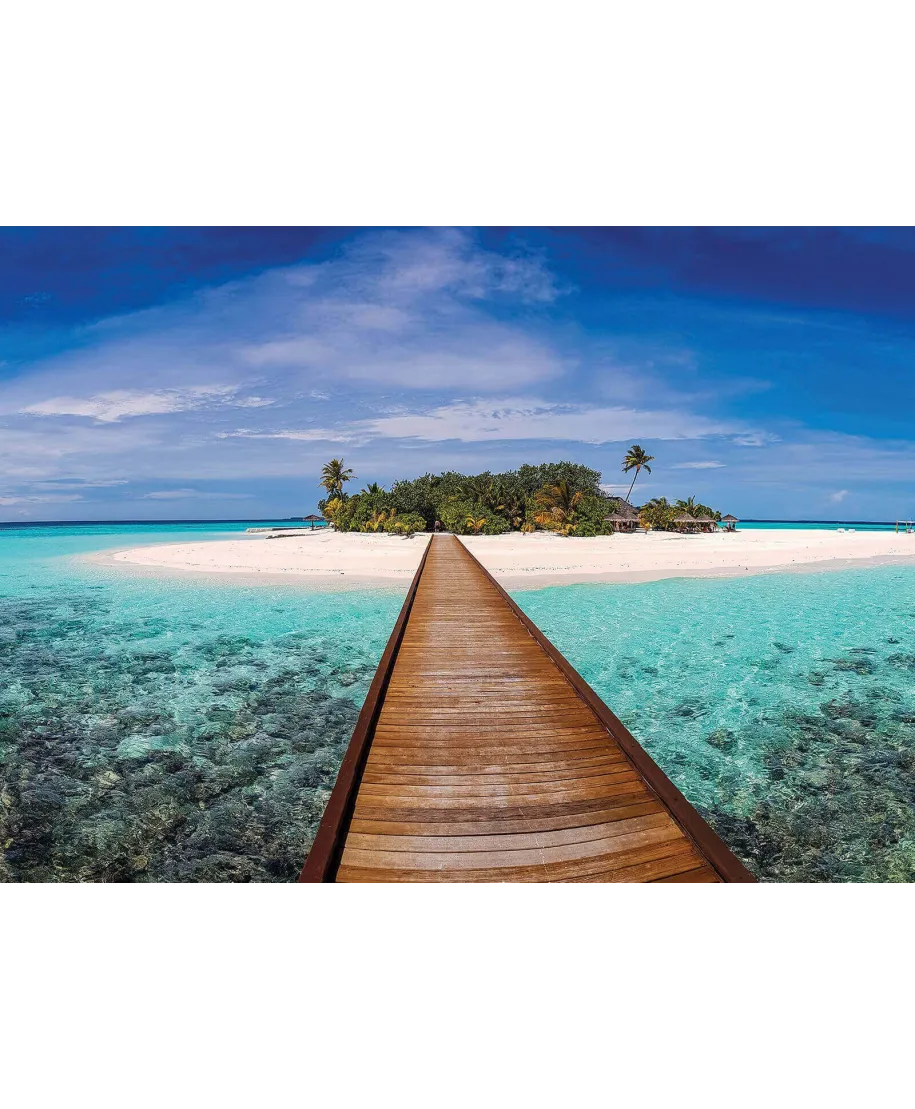 Molo na Malediwach - fototapeta