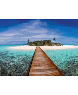 Molo na Malediwach - fototapeta