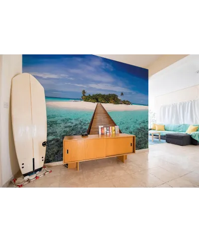 Molo na Malediwach - fototapeta