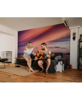 Zachód słońca nad oceanem - fototapeta