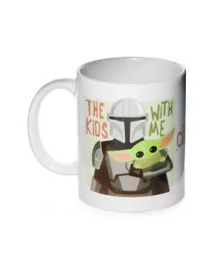 Star Wars The Mandalorian The Kids With Me - kubek