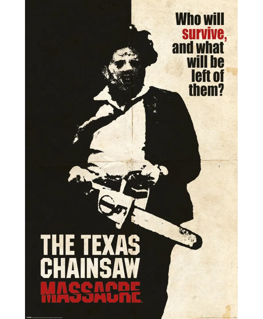 Teksańska masakra piłą mechaniczną - plakat