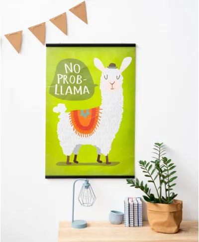 Magnetyczny Wieszak na plakat czarny 61 cm