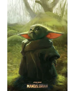 Star Wars The Mandalorian The Child Art - plakat