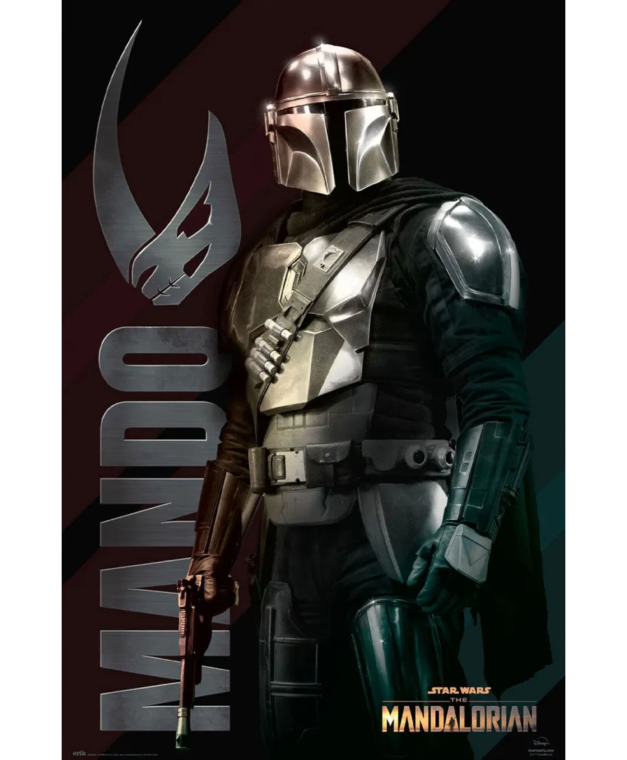 Star Wars The Mandalorian Mando - plakat