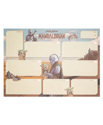 Star Wars The Mandalorian - planer tygodniowy A3