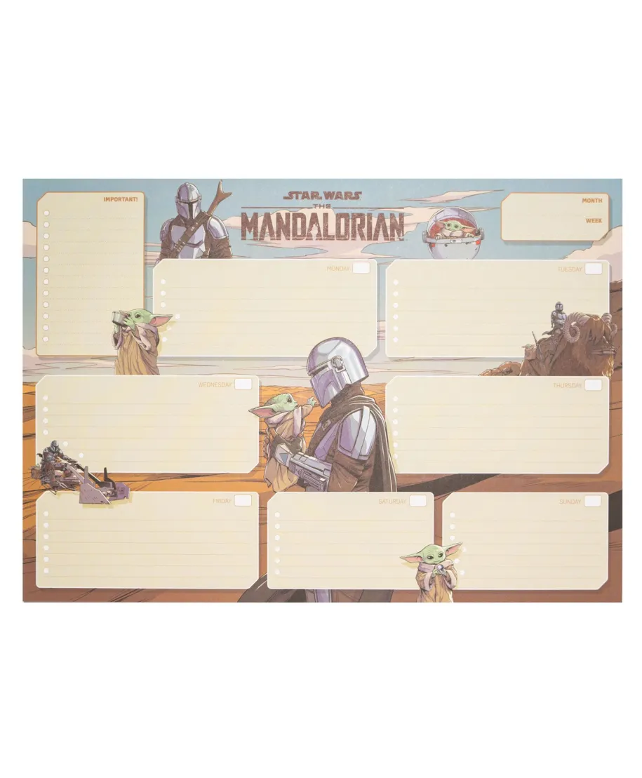 Star Wars The Mandalorian - planer tygodniowy A3