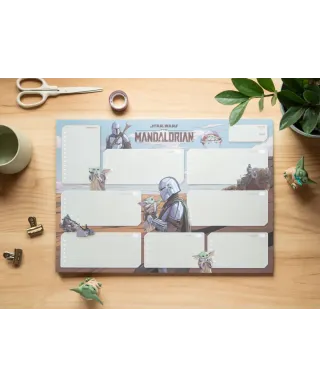 Star Wars The Mandalorian - planer tygodniowy A3