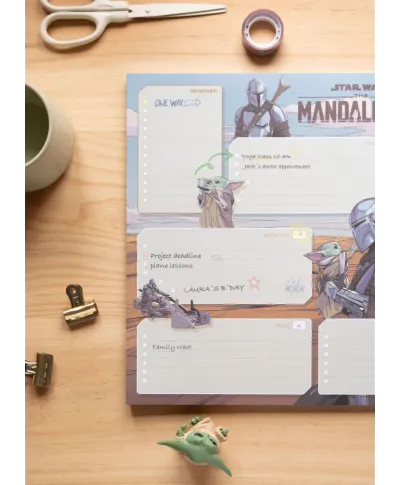 Star Wars The Mandalorian - planer tygodniowy A3
