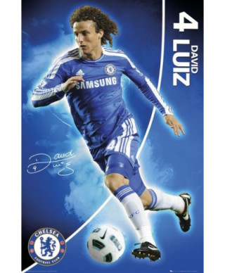 Chelsea Londyn David Luiz 11/12 - plakat