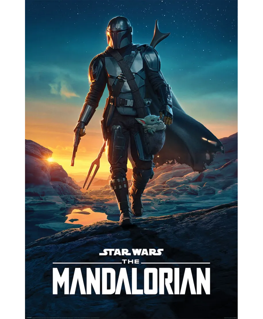 Star Wars The Mandalorian Nightfall - plakat