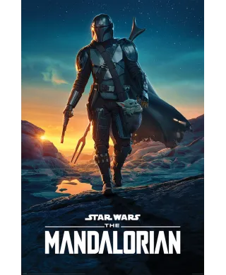 Star Wars The Mandalorian Nightfall - plakat