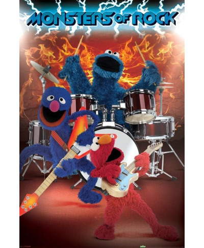 Ulica Sezamkowa - Monsters Of Rock - plakat