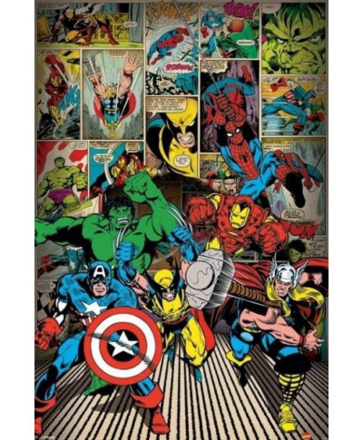 Marvel Comics - Here Come The Heroes - plakat
