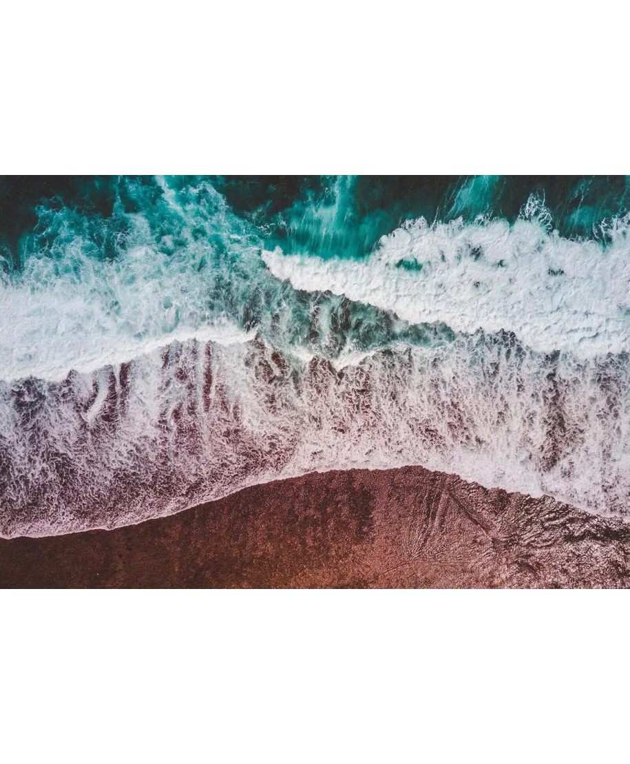 Wzburzone Fale - fototapeta