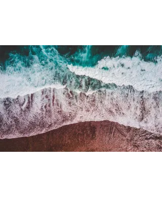 Wzburzone Fale - fototapeta