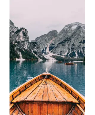 Górskie jezioro - fototapeta