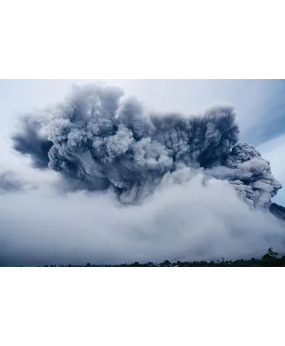 Wybuch wulkanu - fototapeta