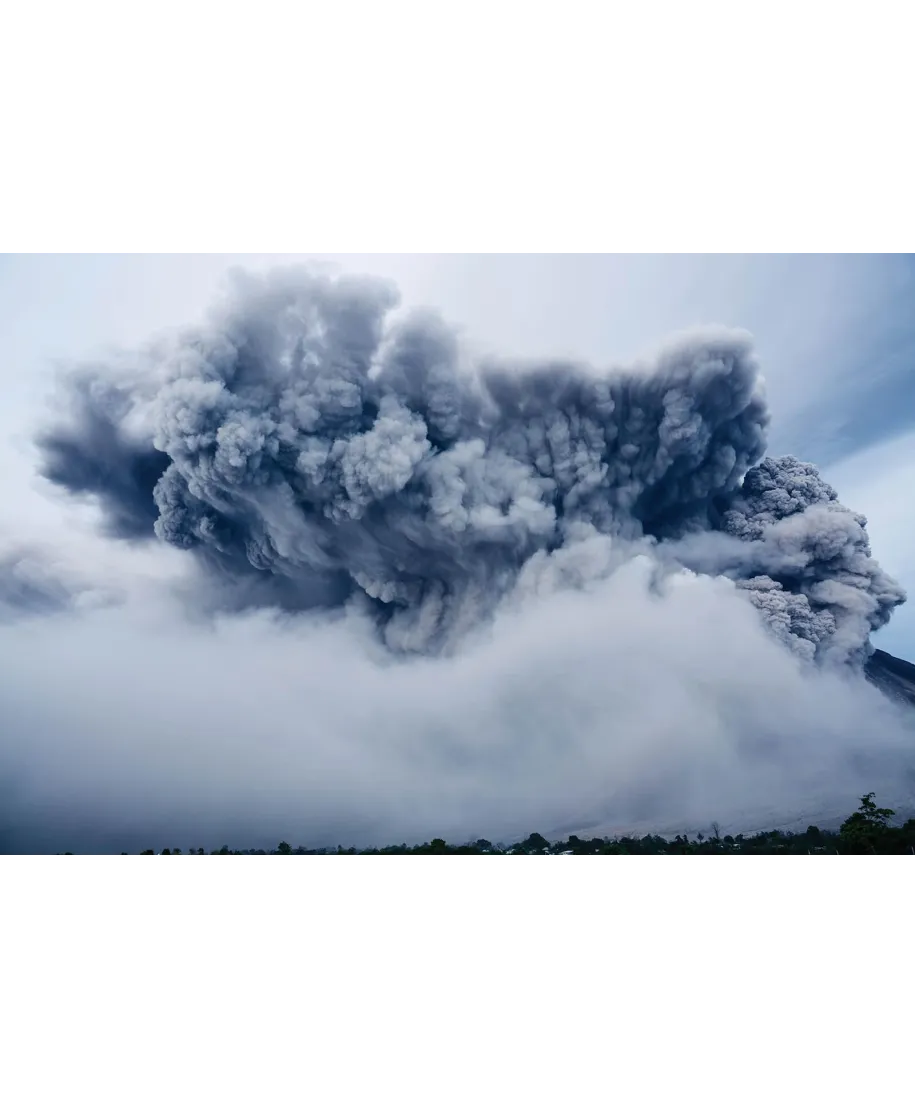 Wybuch wulkanu - fototapeta